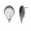 Seashell Earring Posts, Earring Findings, Jewelry Findings, ODL-00515 KLS 