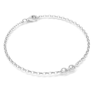 Rannekorupohja, hopeaketju, 15,5cm, Rolo, S-BRACELET 11 (ROLO OVAL 0,35X0,60) Rannekorupohja, hopeaketju, 15,5cm, Rolo, S-BRACELET 11 (ROLO OVAL 0,35X0,60)