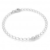 Bracelet Base, 16 cm, Silver Chains, S-BRACELET 9 (R1 50) 