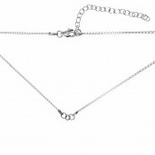 Kaulakorupohja, hopeaketjut, S-CHAIN 9 PD 40 - (20+20 cm)