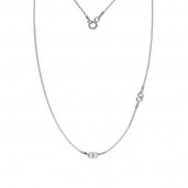 Necklace Base, Silver Chains, 40cm, A 030, S-CHAIN 24