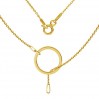 Necklace Base, Jewelry Findings, Anchor Chain, S-CHAIN 23 (A 030) (96559)