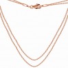 Necklace Base, Silver Chains, 40cm + 45cm, S-CHAIN 16 (A 030)