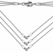 Necklace Base, Silver Jewelry, S-CHAIN 15 (A 030)