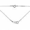 Kaulakorupohja, Venetsiaketju, hopeaketju, (20+20 cm) ,  S-CHAIN 3  KV 015 4L