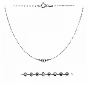 Ball Chain, Necklace Base, S-CHAIN 5 - (20+20 cm)