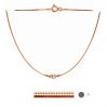 S-CHAIN 6 - (20+20 cm) - Necklace base SNAKE 020 DC8L