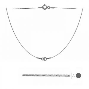 Halskette Basis, Cardanokette, Silberketten,  S-CHAIN 7 - (20+20 cm) CARDANO 030 DC8L