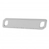 Rectangular Pendant, Connector, Silver Jewelry, LKM-2016 - 0,80 7,4x36 mm
