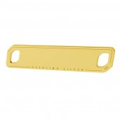 Rectangular Pendant, Connector, Silver Jewelry, LKM-2016 - 0,80 7,4x36 mm