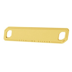 Rectangular Pendant, Connector, Silver Jewelry, LKM-2016 - 0,80 7,4x36 mm Rectangular Pendant, Connector, Silver Jewelry, LKM-2016 - 0,80 7,4x36 mm