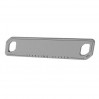 Rectangular Pendant, Connector, Silver Jewelry, LKM-2016 - 0,80 7,4x36 mm