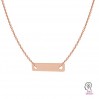 Rectangular Pendant, Connector, Silver Jewelry, LKM-2003 - 0,40 6x25 mm 