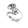 Sormuspohja, Swarovski kiteet ja helmi, koruosat, D-RING ODL-00088 (1122 SS 39, 5818 MM 10) ver.2 