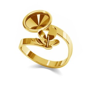 Sormuspohja, Swarovski kiteet ja helmi, koruosat, D-RING ODL-00088 (1122 SS 39, 5818 MM 10) ver.2 Sormuspohja, Swarovski kiteet ja helmi, koruosat, D-RING ODL-00088 (1122 SS 39, 5818 MM 10) ver.2