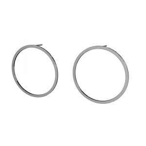 Pyöreä korvakorutapit, hopeakorut, 35mm, LK-2575 KLS - 0,50 35 mm Pyöreä korvakorutapit, hopeakorut, 35mm, LK-2575 KLS - 0,50 35 mm