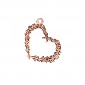 Heart Pendant, Silver Jewelry, ODL-00723 18,6x22 mm 