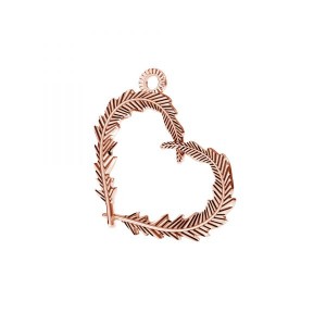 Herz-Anhänger, Silberschmuck, ODL-00723 18,6x22 mm 