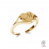 Heart Ring Base, One Size, Jewelry Findings, ODL-00705 8x19 mm