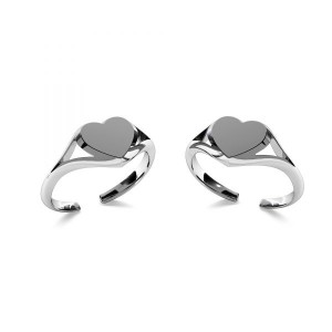 Heart Ring Base, One Size, Jewelry Findings, ODL-00705 8x19 mm Heart Ring Base, One Size, Jewelry Findings, ODL-00705 8x19 mm