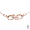 Infinity Sign with Heart Pendant, Jewelry Findings, LK-0808 - 0,50