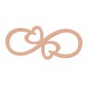 Infinity ja sydän-riipus, äärettömyys, koruosat, LK-0808 - 0,50