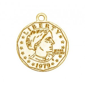 Münzanhänger, Silberschmuck, Münze, LK-0126 (0,50 mm) 