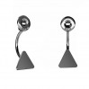 Back-Stoppers, Ear Backs, Earrings Findings, BAR 1 KLS LK-0617 - 0,50 6,1x18 mm