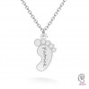 Baby Füße Anhänger, Silberschmuck, LKM-2641 - 0,50 9x15 mm