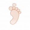 Baby Füße Anhänger, Silberschmuck, LKM-2641 - 0,50 9x15 mm