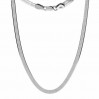Snake Chain, Flat, Silver Chain, MAG 050 33 cm