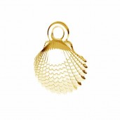 Seashell Pendat, Silver Jewelry, ODL-00752 8,5x11 mm