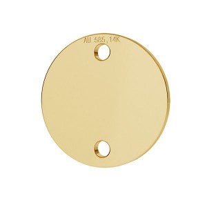 14K kulta AU 585, Riipus, kultakorut, LKZ14K-50077 - 0,30 12x12 mm 