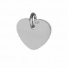 Heart Pendant with Jump Ring, Silver Jewelry, J-LKM-2010 - 0,80 10x11 mm