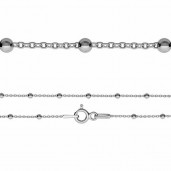 Anchor Chain, Silver Chains, A 035 PL 2,5 (45-70cm)