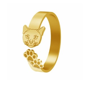 Cat Ring, Jewelry Findings, LK-1402 - 0,80 Cat Ring, Jewelry Findings, LK-1402 - 0,80