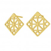 Square Earring Posts, Jewelry Findings, LK-0667 KLS - 0,50 