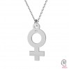 Weiblich-Zeichen, Venus, Silberschmuck,  LK-1308 - 0,50
