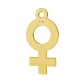 Venus-symboli, nainen, hopeakorut, LK-1308 - 0,50