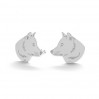 Wolf-Ohrstecker, Ohrringteile, Silberschmuck, LK-0904 KLS - 0,50