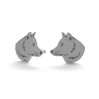 Wolf-Ohrstecker, Ohrringteile, Silberschmuck, LK-0904 KLS - 0,50