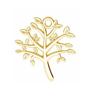Baum des Lebens Anhänger, Lebensbaum, Silberschmuck, ODL-00787 18,5x20,5 mm 