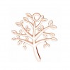 Tree of Life Pendant, Jewelry Findings, ODL-00787 18,5x20,5 mm 