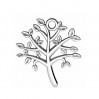 Tree of Life Pendant, Jewelry Findings, ODL-00787 18,5x20,5 mm 