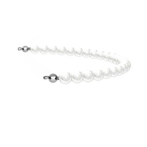 Necklace Findings, 17,0 cm, Swarovski Pearls, Silver Jewelry, EL 22 6x170 mm