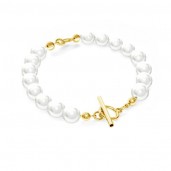 Bracelet, 18,0 cm, 8,0 mm Pearls, Silver Jewelry, BRACELET 22 8x18 cm