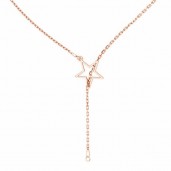Stern-Halskette, Silberkette, Silberschmuck, CHAIN 38 (A 030) 