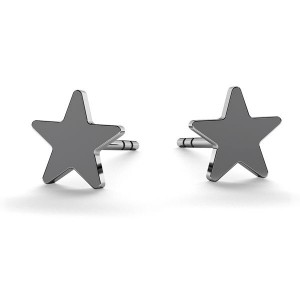 Star Earring Posts, Jewelry Findings, LK-0617 KLS - 0,50 Star Earring Posts, Jewelry Findings, LK-0617 KLS - 0,50