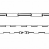 Anchor Chain, Silver Chains, Diamond Cut, FIO 100 (40-60 cm) 