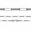 Ankerkette, Silberketten, Diamantschliff,  FIO 100 (40-60 cm) 